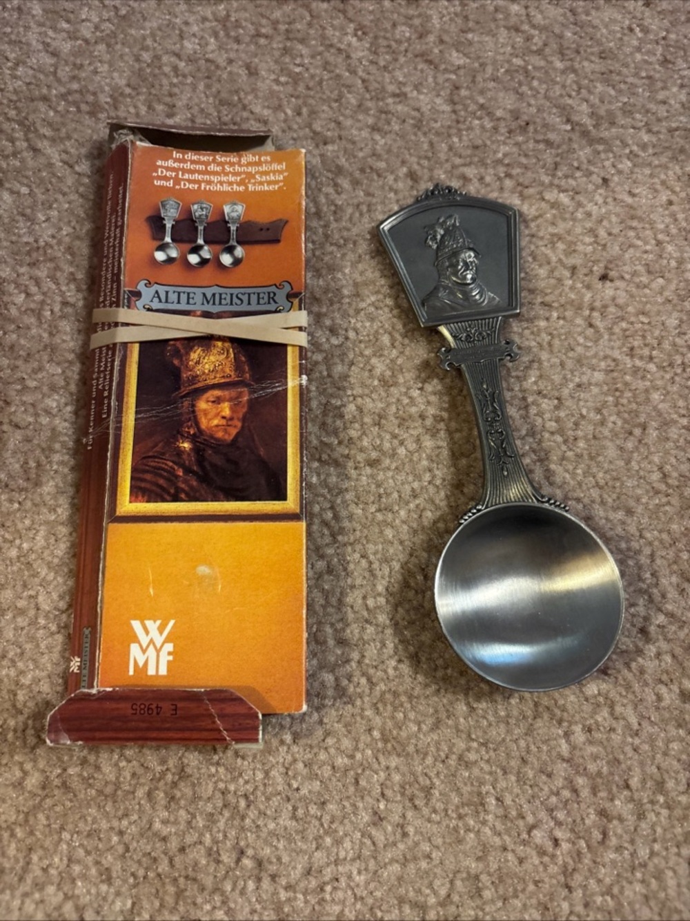 vintage WMF schnapps spoon from the "Alte Meister" (Old Masters) series